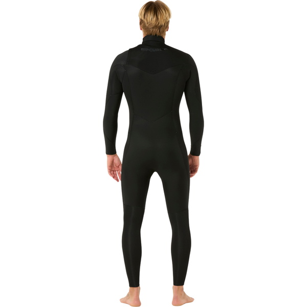 2026 Rip Curl Hombres Dawn Patrol Pro 4/3mm Chest Zip Neopreno 16WMFS - Black
